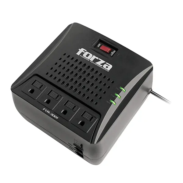 REGULADOR DE AUTOMÁTICO DE VOLTAJE FORZA FVR-3001 3000VA/1500W, 4 slds, RJ45-120V