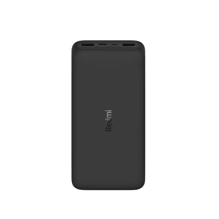 Xiaomi Redmi Power Bank 20000mAh, 18W Fast Charge, 2 Puertos USB, 3.6A, 74Wh, Color Negro