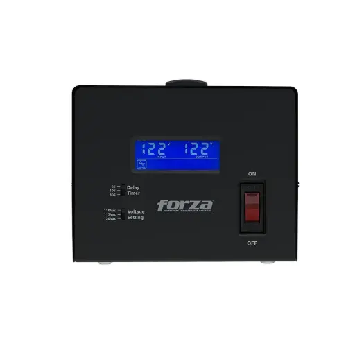 REGULADOR AUTOMÁTICO DE VOLTAJE FORZA FVR-3601 3600VA/1800W, 4 NEMA 5-15R